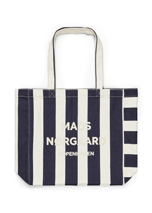 Athene Aop shopper net Stripe Aop Sky Captain Mads Nørgaard 